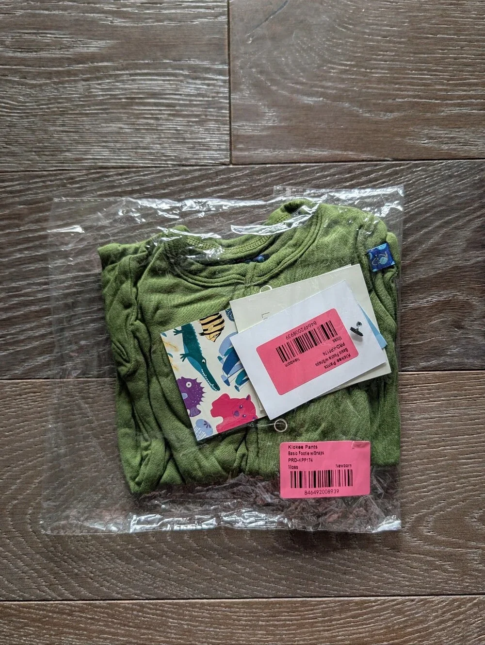 NWT Kickee Pants Basic Footie with Snaps in Moss Size Newborn